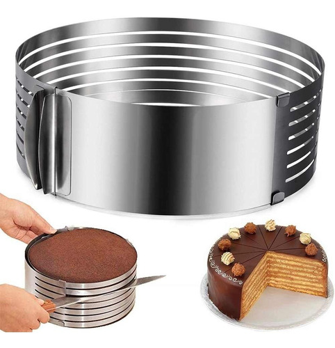 Cortador De Tortas Bizcochuelos Ajustable Metalico 16-20cm