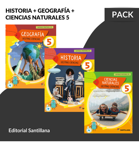 Pack Historia, Geografia & Ciencias Naturales 5 / Santillana