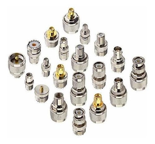 Juego De 20 Tipos De Adaptador Uhf Mini Uhf Uhf Pl259 So239