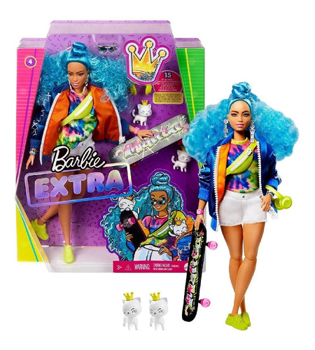 Muñeca Barbie Extra Con Mascota Y Accesorios