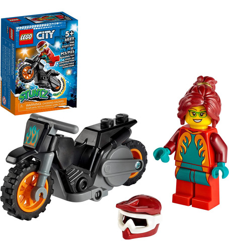 Kit De Construcción De Bicicletas Lego City Fire Stunt, Dive