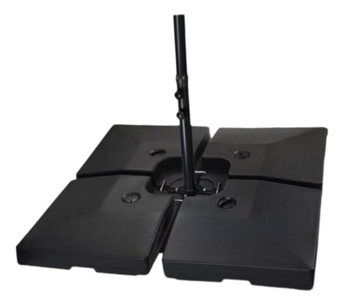 Base Para Sombrilla De Patio, Soporte Cuadrado Con Varilla