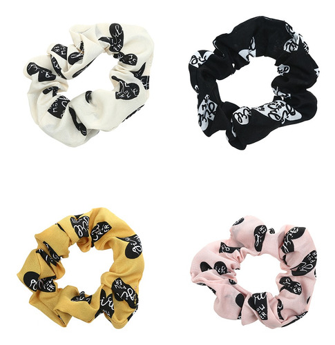 Colita Scrunchies Pelo Corazones Docena Por Mayor