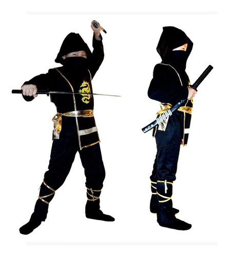Disfraz Infantil De Ninja Samurai De Halloween