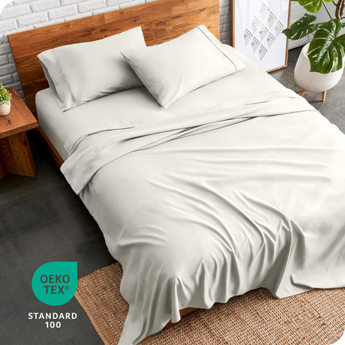 Juego De Sábanas Bare Home Split Head Flex -crema