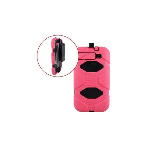 Samsung Funda Estilo Survivor Galaxy S3 Uso Rudo Clip Rosa N