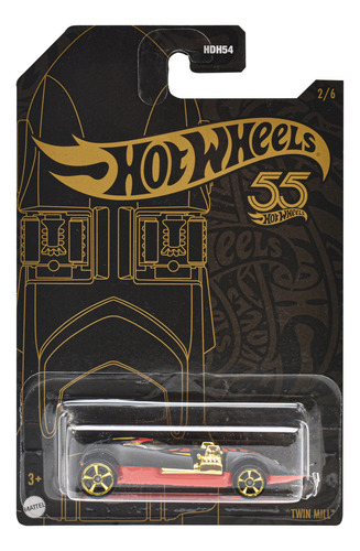 Hot Wheels 55 Aniversario Twin Mill 1:64 Mattel Cd Color Negro