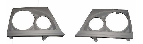 Imagem 2 de 7 de Kit Moldura Farol + Pisca L-200 Quadrada 2001/2006 Gl/gls