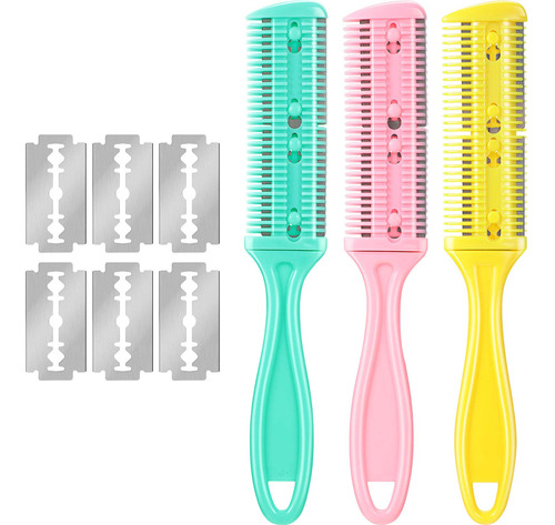 3 Piezas Razor Comb Con 10 Piezas Razors,  B0876yvyq1_170424