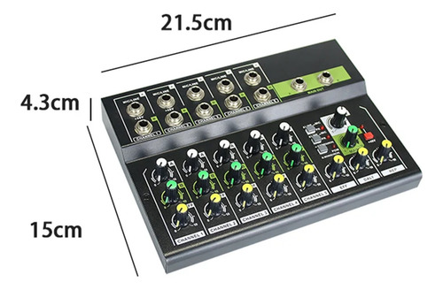 Mini Mezclador De Audio Digital Profesional De 10 Canales,