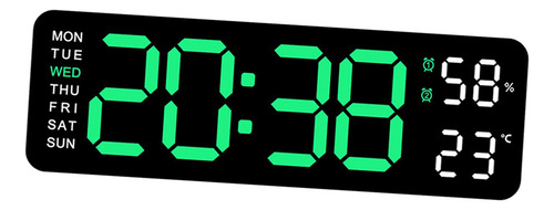 Relógio De Mesa Digital Relógio De Verde Claro Preto