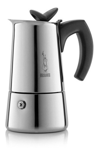 Cafetera Italiana Bialetti Musa 4 Tazas Acero Inoxidable