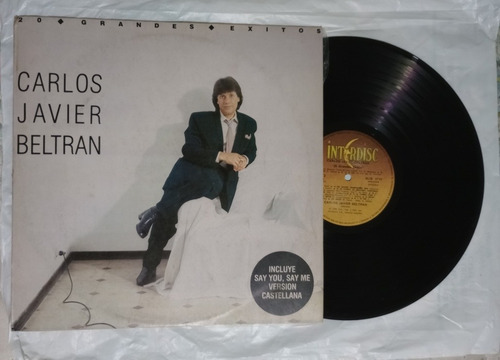 Carlos Javier Beltrán 20 Grandes Exitos (l.p) Disco