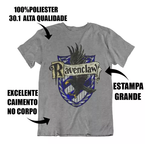 Camiseta Corvinal 100% Algodão Harry Potter Ravenclaw Geeko - Outros Moda e  Acessórios - Magazine Luiza