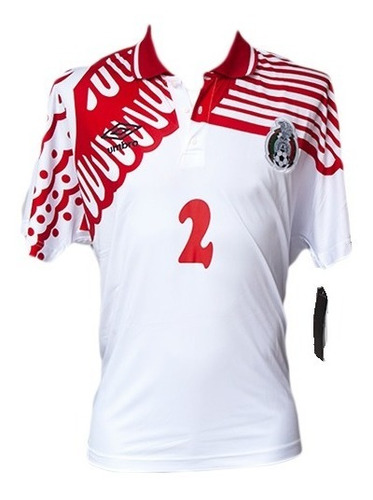 Jersey Selección México Claudio Suarez #2 Estados Unidos 94