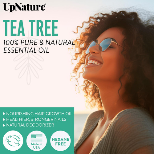 Aceite Esencial Upnature Tea Tree 100% Natural Y Puro, 60 Ml