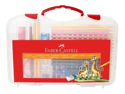 Set Dibujo Valija Kit Escolar Faber Castell  33 Piezas