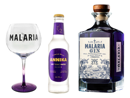 Malaria Gin Original + Tonica Annika + Copon