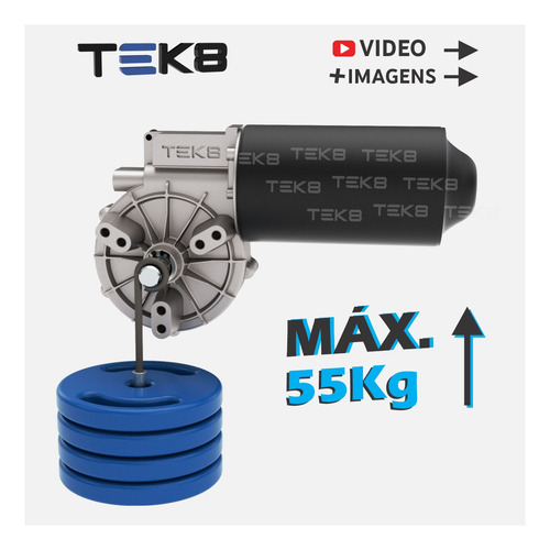 Motor Redutor 12v Dc 15 Rpm Alto Torque 12v Pwm Inteligente