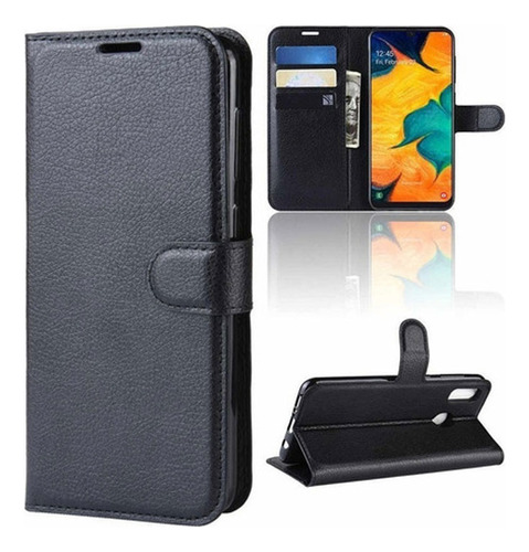 Estuche Billetera Para Samsung A24 Negro