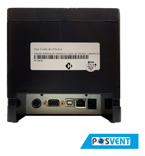 Imagen 4 de 8 de Impresora Comandera Hasar 181 Usb | Serie | Ethernet (180)