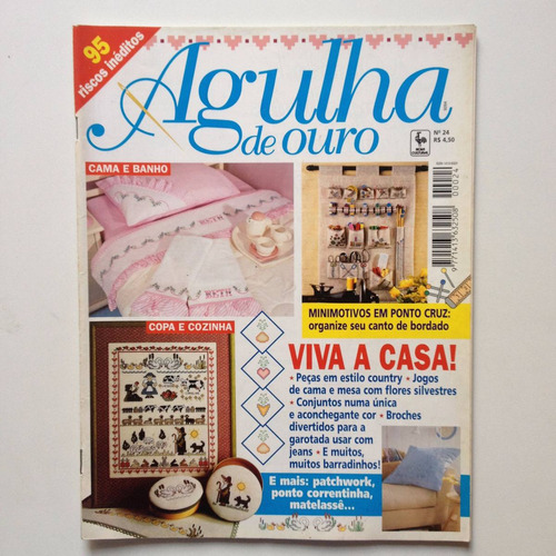 Revista Agulha De Ouro Ponto Cruz Cama E Banho Copa B351