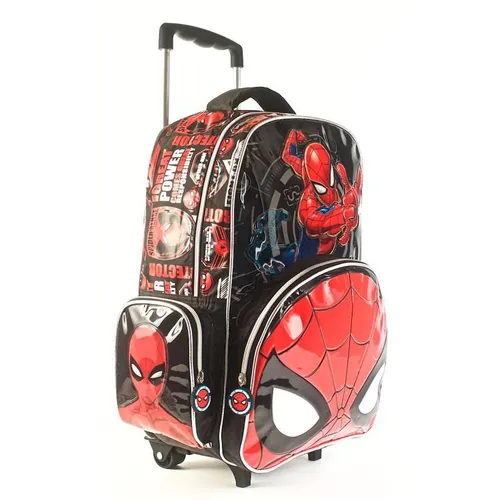 Mochila Spiderman Go C/carro 16p 62313