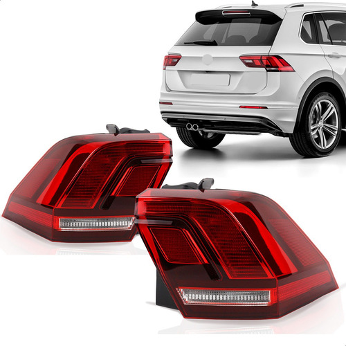 Lanterna Tiguan 19 2020 2021 Canto Com Led