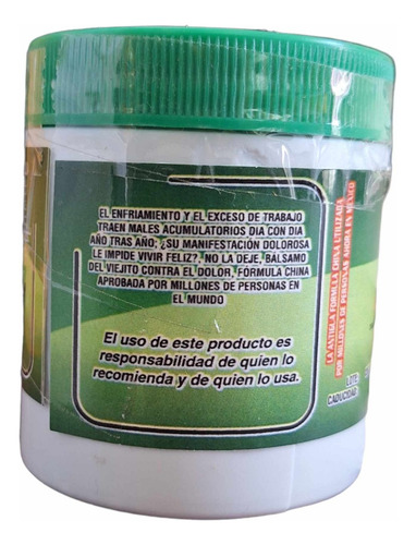 Pomada Ungüento El Viejito 125 Gr - Para Dolores Extremos Neutra
