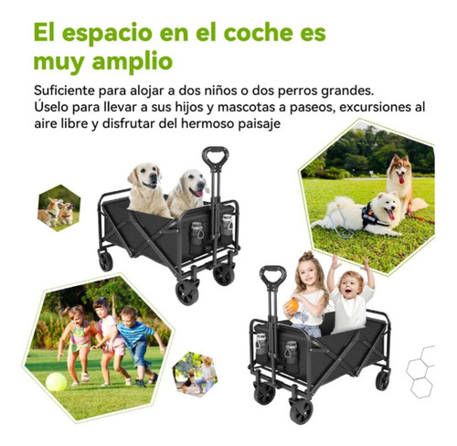 Carrito Vagón Plegable Portátil Multiusos Resistente Cámping