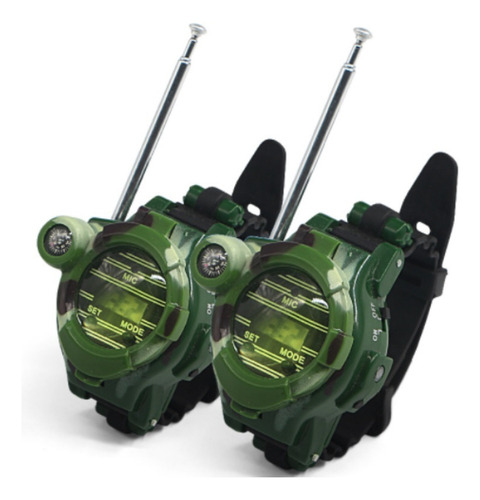 Reloj De Camuflaje Para Niños Walkie Talkie 7 En 1
