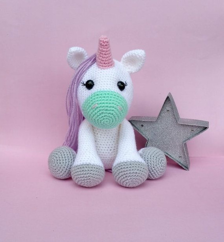 5 Patrones Unicornios Amigurumis Crochet-ingl.esp.x5