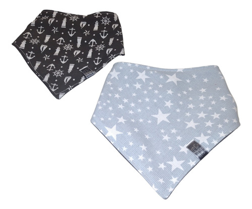 Baberos Bandana Reversible X 12un (talle M) - A Eleccion