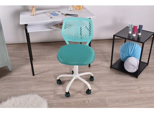 Silla De Oficina Altura Ajustable Carnation Turquesa