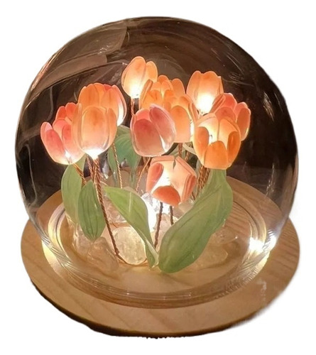 Lámpara De Tulipán Con Simulación De Luz De Flor De Tulipán,