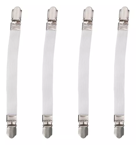 Suspensórios De Fixadores De Lençol 4pcs Elastic Crisscross