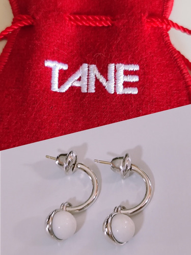 Tane Aretes Teodora Jaspe Original Plata Fina 925.