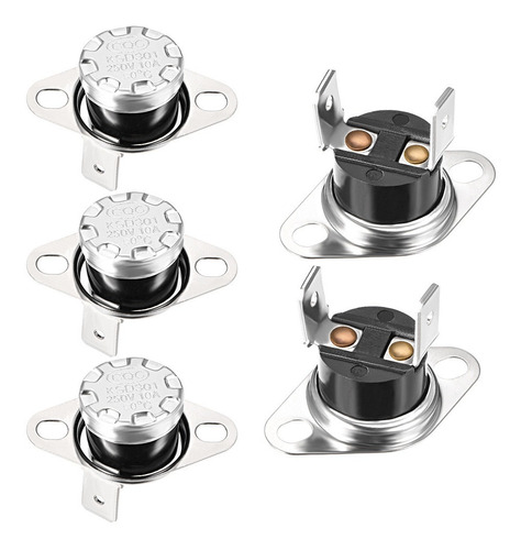 Imagen 2 de 6 de Termostato Termico 90 C N.o Ksd301 Temperatura Pack De X2