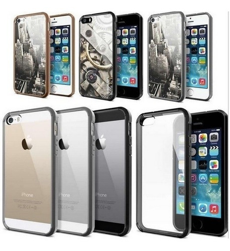 Capa Bumper Case Para iPhone 5s E 5 - Brinde Pelicula