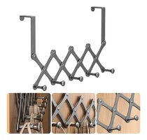 Comprar Perchero Para Puerta Retractil De Metal 5 Ganchos