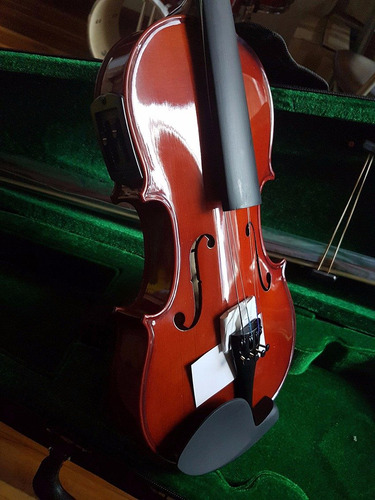 Violín 4/4 Electroacústico Con Estuche Nuevo!!!