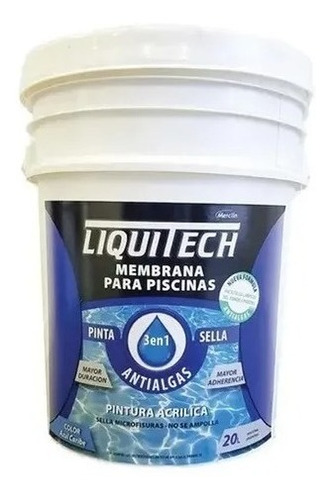 Pintura Piscina Pileta Merclin Liquitech 20 Lts Pinta Arena 