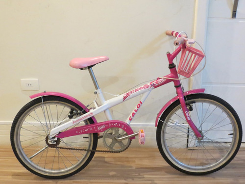 Bicicleta Infantil Feminina Caloi Luli Aro 20 Seminova