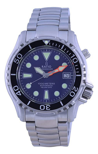 Ratio Freediver Dive Watch Sapphire Crystal Stainless Steel