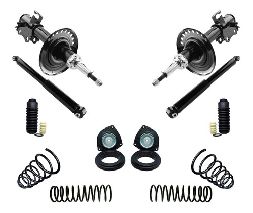 Kit Amortiguadores Bases Resortes Sentra B16 07-12 Delantero