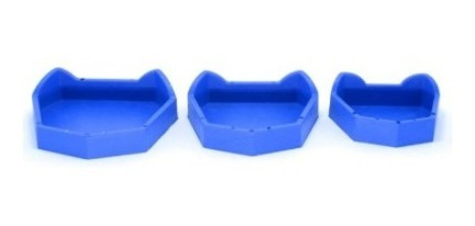 Set De Zocaladores X 3 U Dental Odontologia Silicona Goma