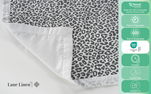 Blanket Lane Linen Cooling, Tamaño Doble, Estampado De Guepa