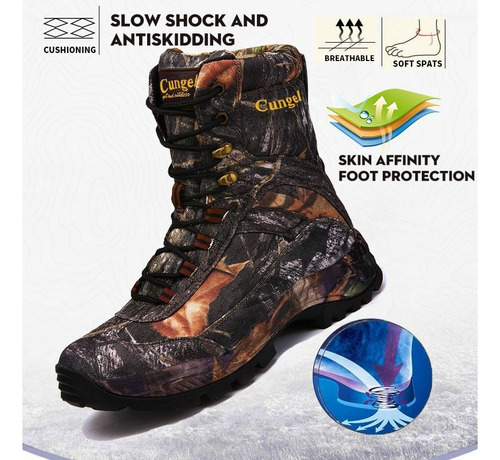 Botas De Caza Camufladas Cungel Waterproof