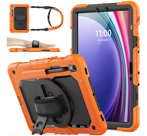 Funda Para Tableta Samsung Galaxy Tab S9/s9 Fe 5g Naranja