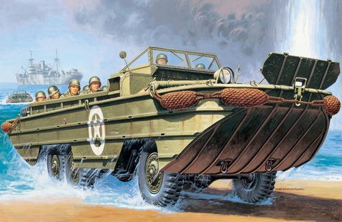 Transporte Anfibio Dukw Wwii - 1:35 - Italeri 6392